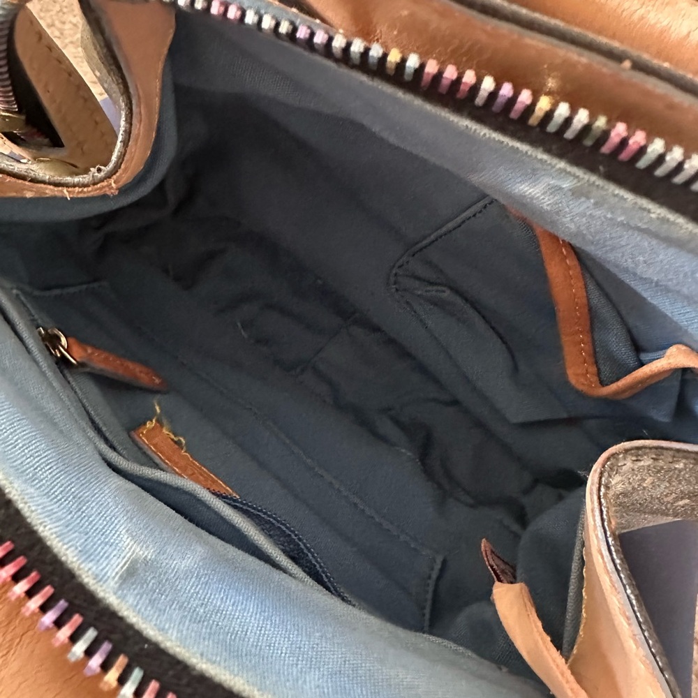 Dooney & Bourke Vintage Multicolor Rainbow Small “IT” Buckle Bag Satchel Y2K - Picture 9 of 9
